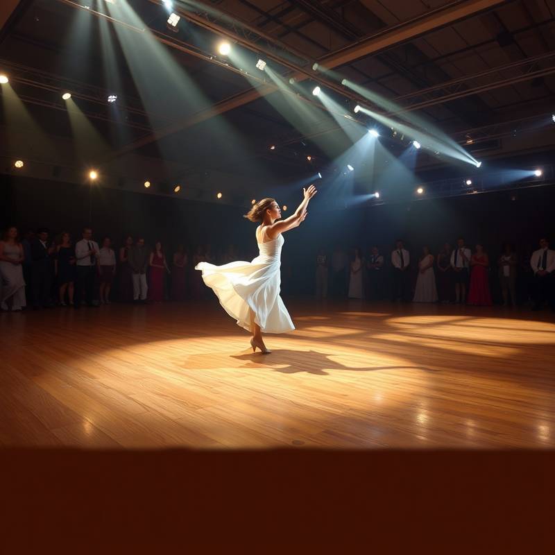 Dance performance photography in the Cyclorama Suite with dynamic movement and professional lighting.