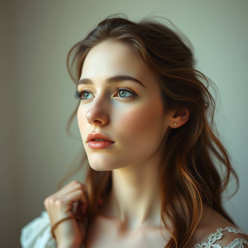 Portrait session in the Natural Light Haven, photographer capturing a soft and ethereal image with natural light.
